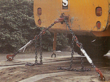 Steel lashing chains