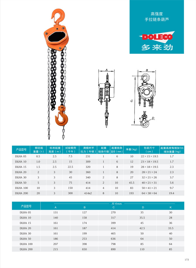 Hand chain hoists
