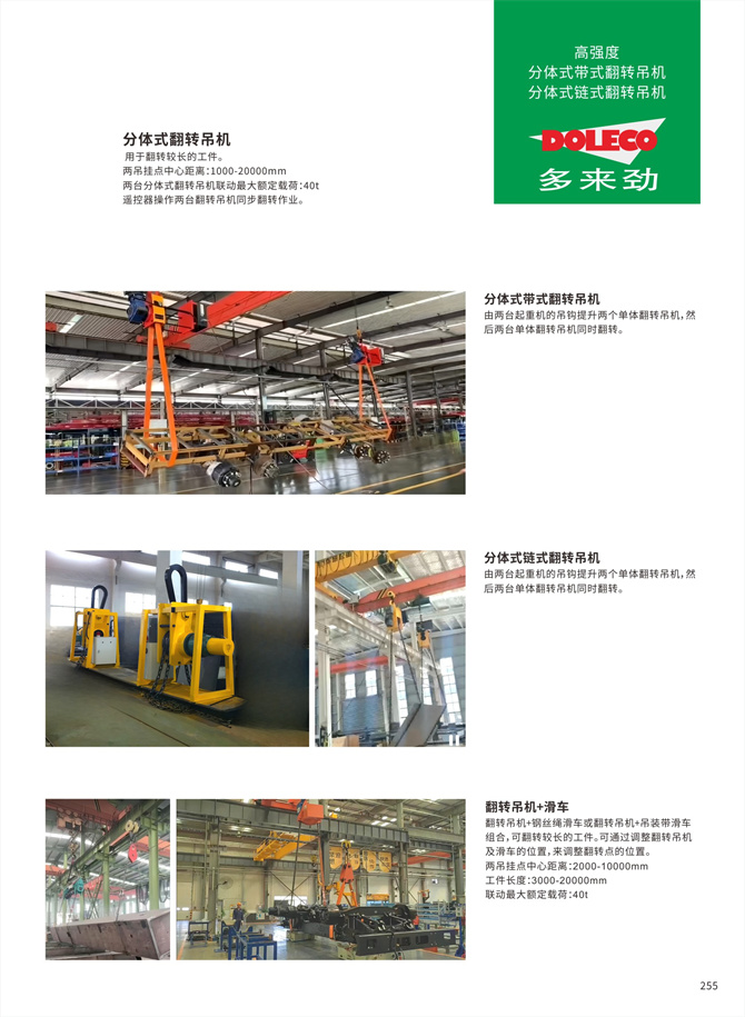 360°lifting turning machine