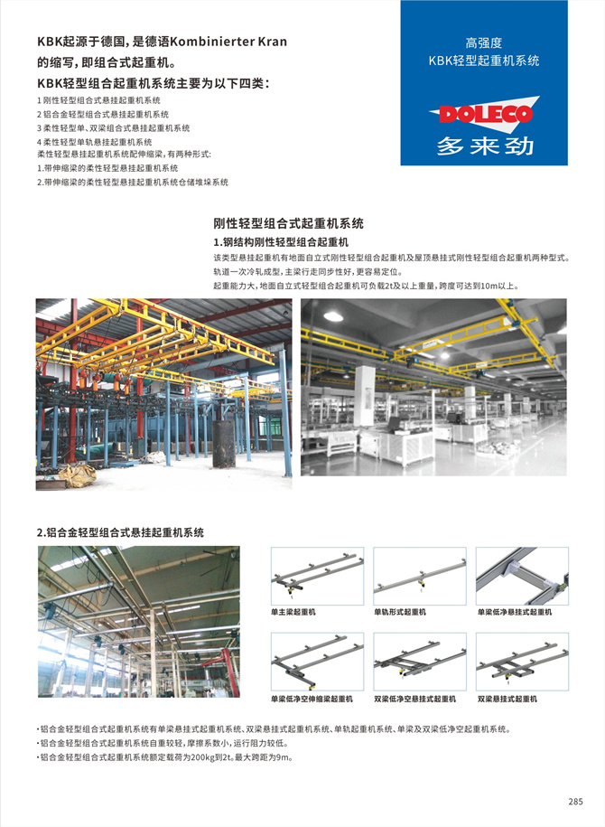 Rigid Rail Combination Cranes