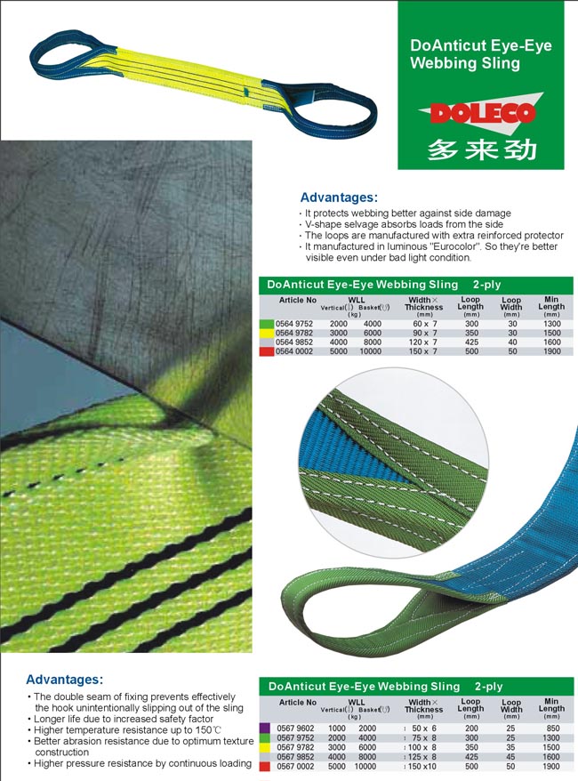 Eye-eye webbing sling