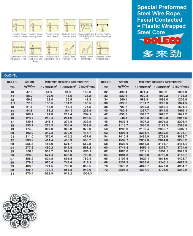 wire ropes for carnes