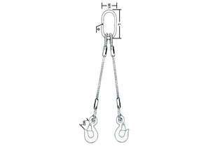 Pressed Wire Rope Slings Two Legs