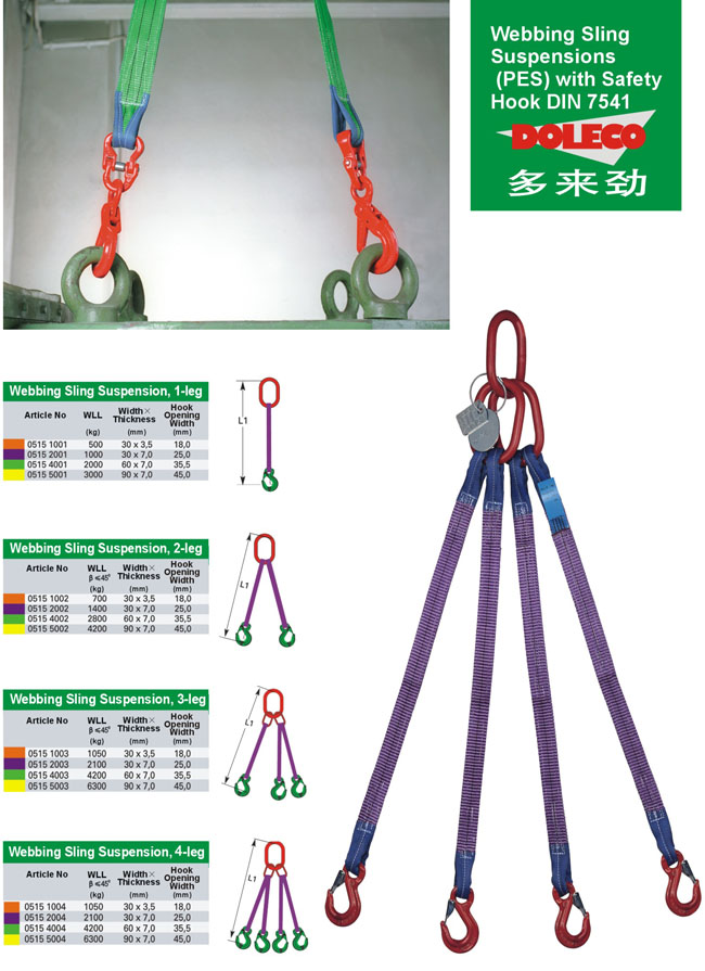 Webbing Slings (PES) Suspensions