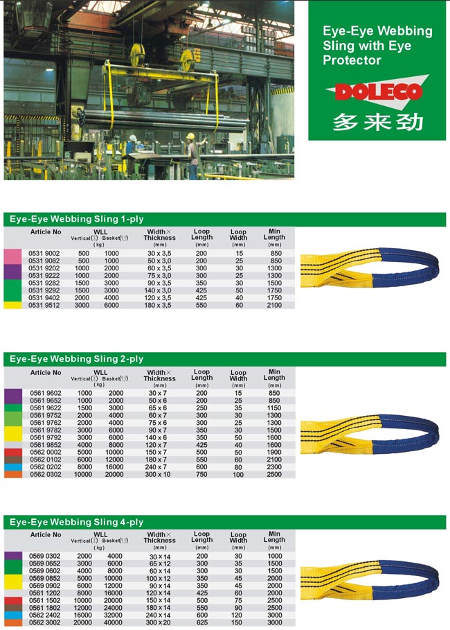 Eye-Eye Webbing Slings