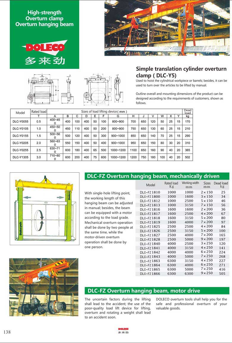 H-shaped/ cross-shaped/ frame/ Overturn hanging beam